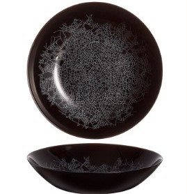 Тарелка глубокая Zoe Black 200мм Luminarc V0119