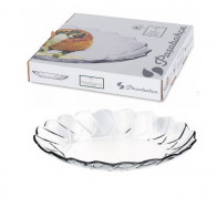 Тарілка овальна Hasir 230х280мм Pasabache 10411 скляна