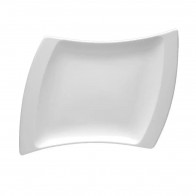 Тарілка фігурна порцелянова 300мм Helios HR1191 біла
