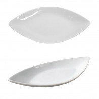 Салатник фарфоровий Ладья 185х360 мм Helios HR1269 білий