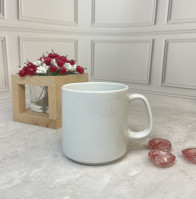 Кухоль порцеляновий циліндр 250мл Helios HR1365 білий