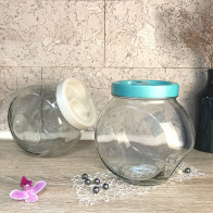 Банка Белла з білою кришкою 1730мл Everglass 15017