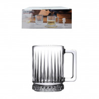 Набір кухлів скляних 6шт Версаль 250мл Helios DM233-2 скло