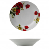 Тарілка Мак+ромашка супова 8" 205мм Helios 4325