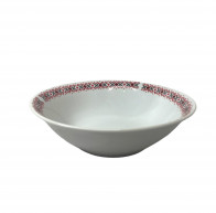 Салатник декор Вишиванка 205мм Helios 4392 фарфоровий