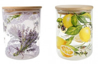 Банка для зберігання з кришкою 2 декори міх Classic 800мл Helios 5241