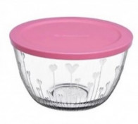 Салатник Marmelade 250мл із рожевою кришкою 1 шт Pasabache 53896 кр-6