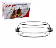 Каструля овальна з кришкою Borcam 1,7 л+2,5 л скляна Pasabahce 59052