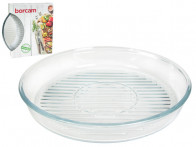 Форма для запікання гриль кругла Borcam 32см скляна Pasabahce 59544