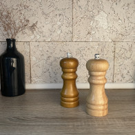 Млин світле дерево перець/сіль 135мм Helios 7360