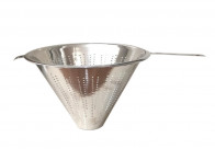 Друшляк з ручкою з нержавіючої сталі 250мм Helios 7538