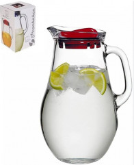 Глек Bistro 1,85л з червоною кришкою Pasabache 80119