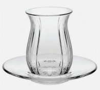 Набір турецького чаю Linka 145мл 6шт (склянка + блюдце) Pasabahce 96572-6