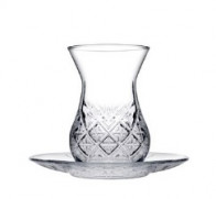 Набір турецький чай Timeless 170мл 6шт (чашка+блюдце) Pasabahce 96992-6