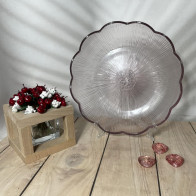 Тарілка для фруктів Едельвейс Пінк 220мм P110F скло