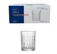 Набір низьких келихів Джерсі 218мл 6шт Helios DSKB036-1A