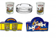 Набір чоловічий "Перекур": 2 стопки+попільничка Helios 8221