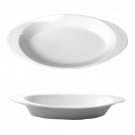 Тарілка овальна з вушками 260мм Helios HR1198 для фарфорової риби