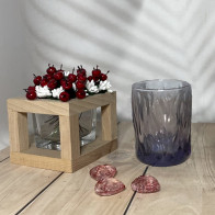 Набір склянок низьких Міконос віолет 355мл 6шт Helios JS5179Р