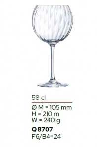 Набір келихів Symetrie 580мл 6шт Chef&Sommelier Q8707