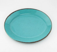 Тарілка овальна 240мм Porland 112124/T бірюзова