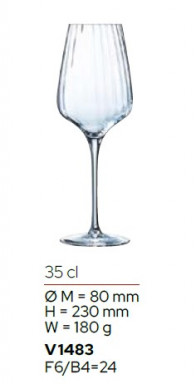Набір бокалів для вина Symetrie 350мл 6шт Chef&Sommelier V1483