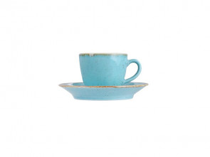 Набор для кофе чашка 80мл+блюдце 12см Porland бежевый фарфор-2