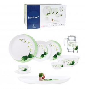 Столовый сервиз Luminarc Diwali White Orchid P7270 46 предметов