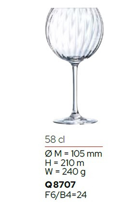 Бокалы для шампанского C&S Cabernet 48024 160мл 6шт