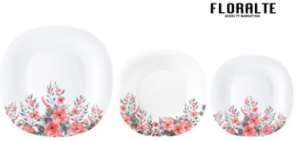 Сервиз столовый Ambi Poppy Pink 19 предметов Luminarc V6285
